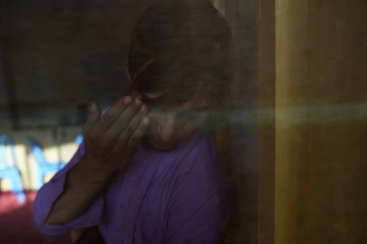 This file photo taken on October 6, 2016 shows Bashir, a relative of a bacha bazi victim, a teenage boy, during an interview with AFP in Lashkar Gah of Helmand province.