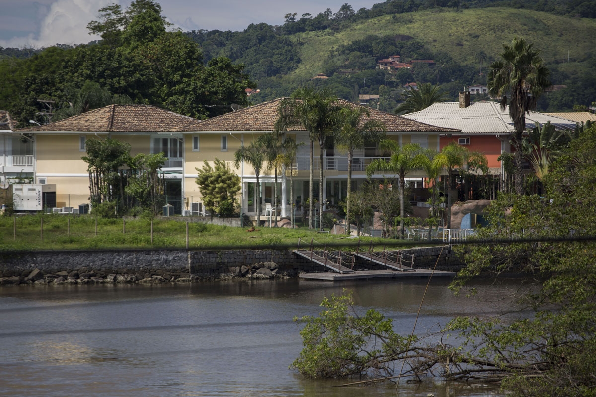 View of the upscale neighborhood where Brazilian football star Neymar has a luxury villa, Mangaratiba, Rio de Janeiro, March 4, 2018.