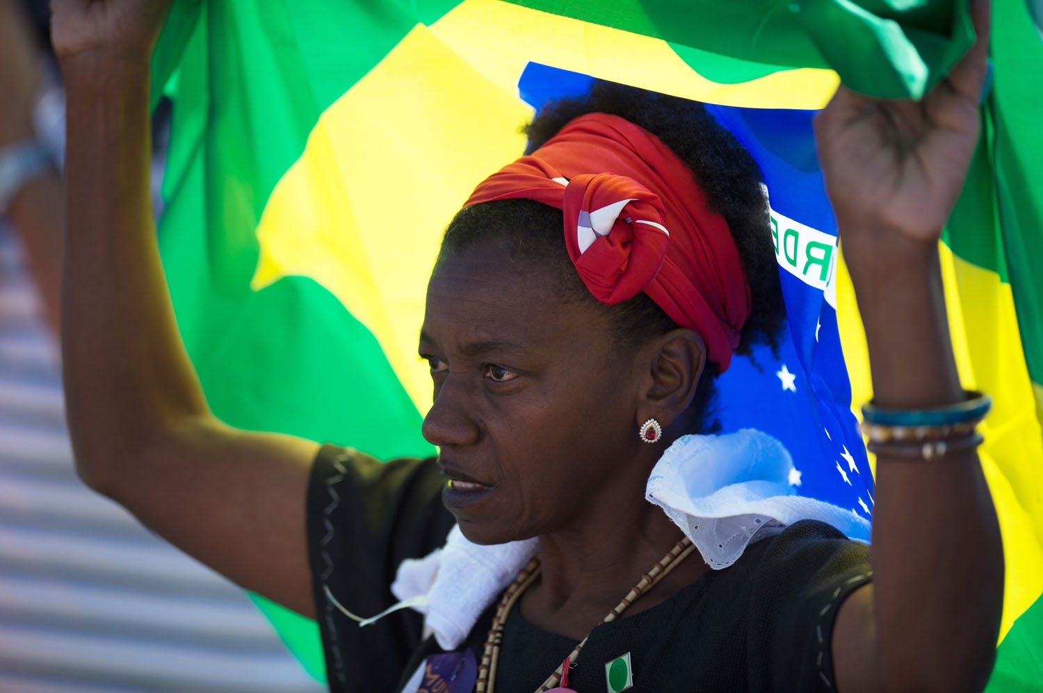 Supporters of Brazil's suspended president Dilma Rousseff gather at the Planalto Palace in Brasilia on May 12, 2016. Supporters of Brazil's suspended president Dilma Rousseff gather at the Planalto Palace in Brasilia on May 12, 2016.
