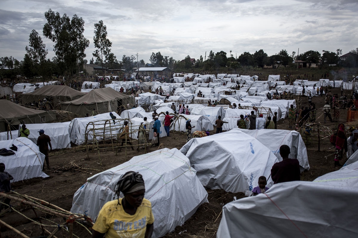An Internally Displaced Persons camp in Bunia, in the Ituria region in eastern DR Congo. February 27, 2018.