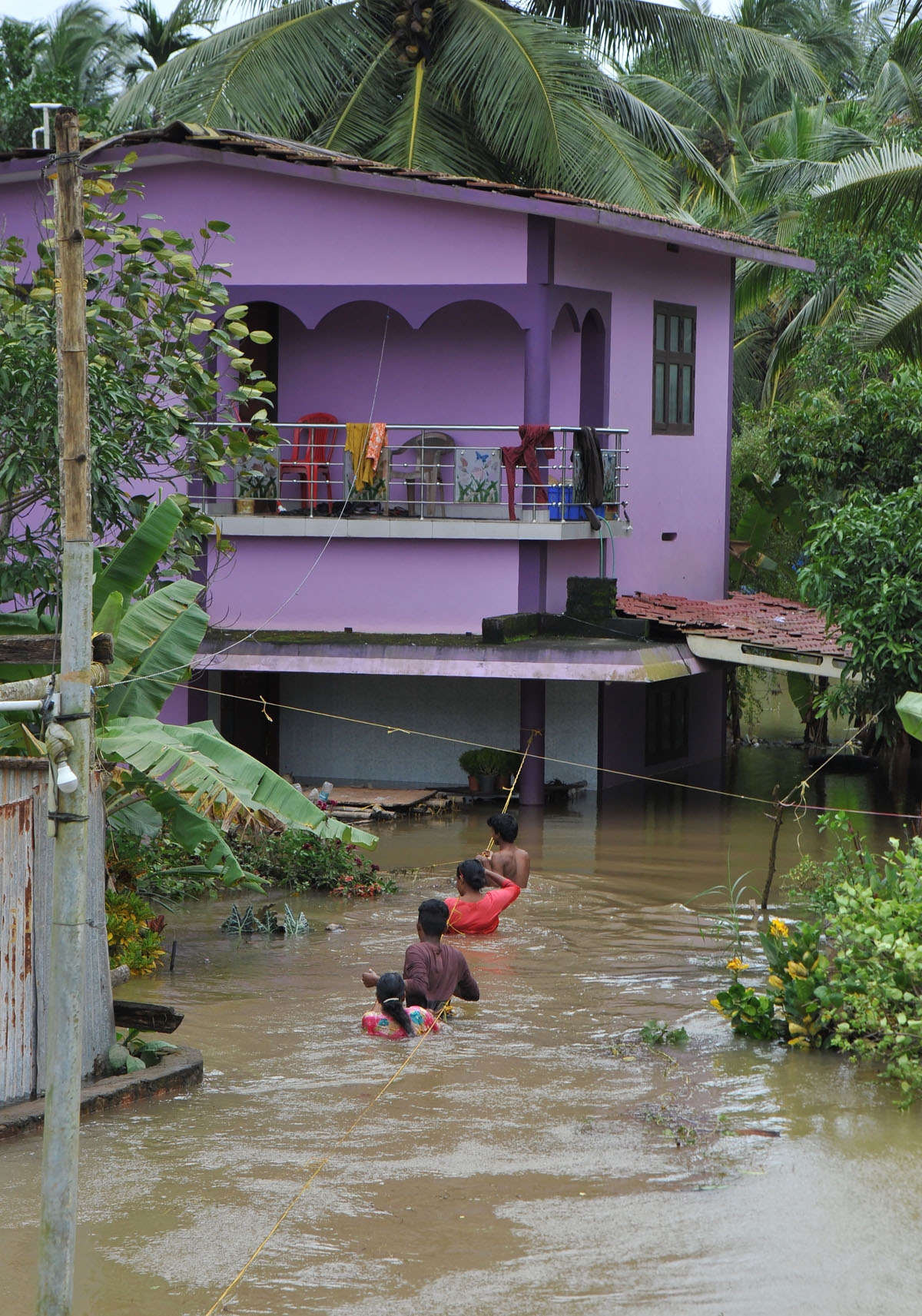 Outskirts of the Kozhikode district, Kerala, August 17, 2018.