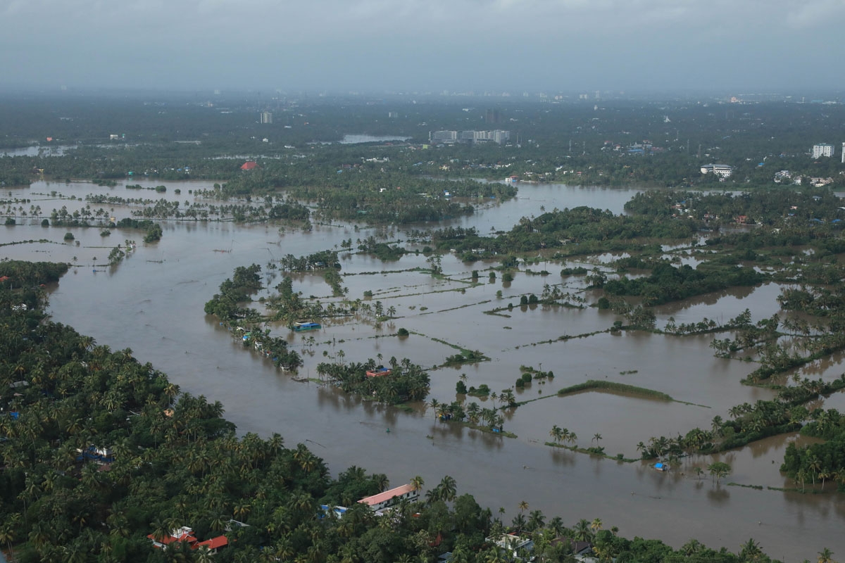 Flooded Kochi, Kerala, August 18, 2018.