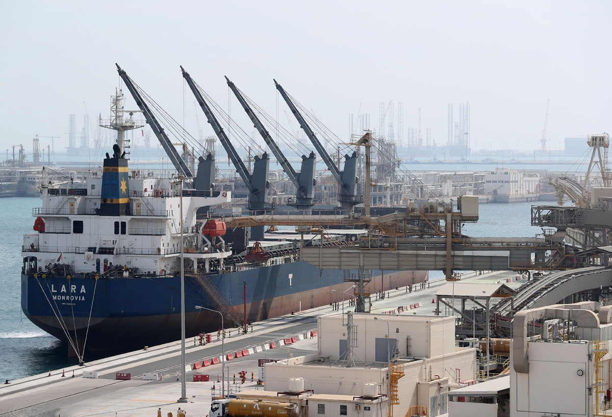 Ras Laffan Industrial City, Qatar's main site for production of liquefied natural gas, February, 2017.
