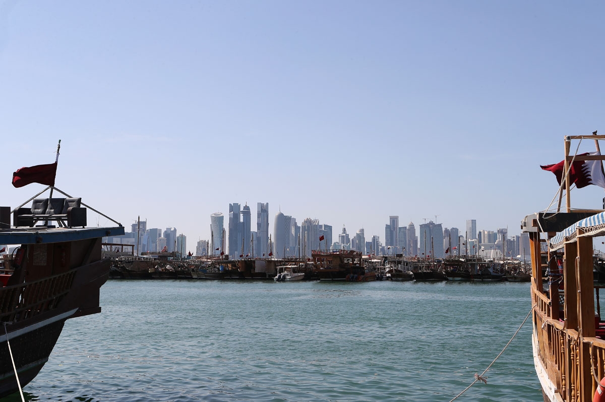 A general view of the Doha port, June, 2017.
