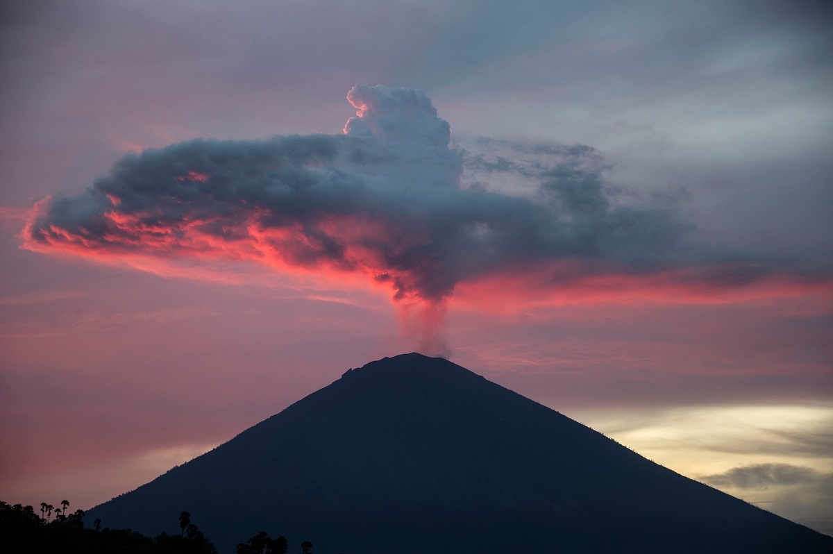 Mount Agung on November 30, 2017.
