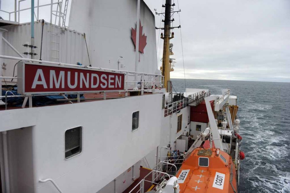 Le brise-glace canadien CCGS Amundsen, le 22 septembre 2015 (AFP / Clément Sabourin) Le brise-glace canadien CCGS Amundsen, le 22 septembre 2015 (AFP / Clément Sabourin)