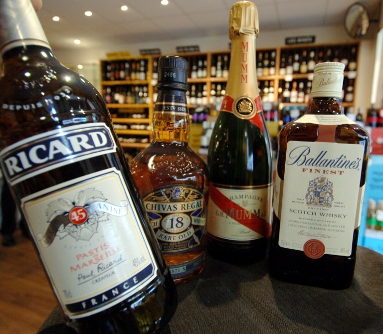 Quelques uns des alcools du groupe Pernod-Ricard Quelques uns des alcools du groupe Pernod-Ricard
