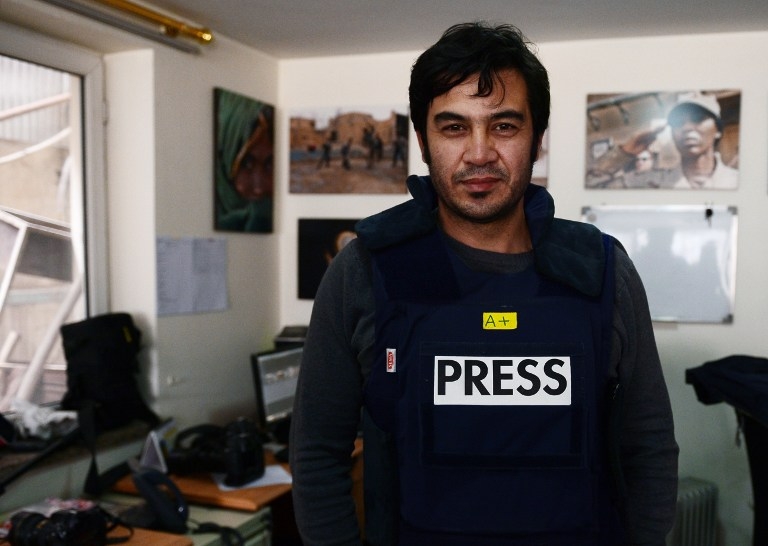 Sardar Ahmad au bureau de l'AFP à Kaboul le 20 mars 2014 Sardar Ahmad au bureau de l'AFP à Kaboul le 20 mars 2014